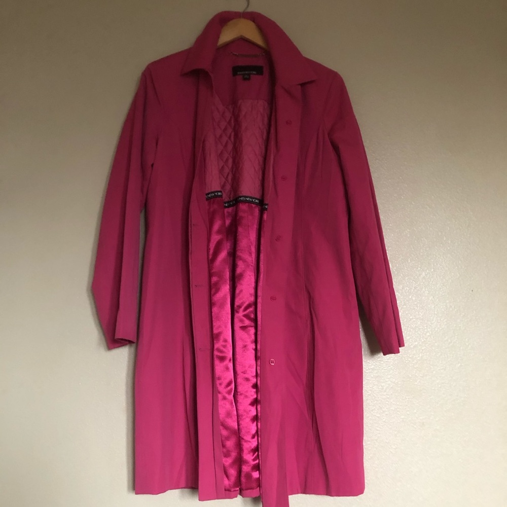 Jones New York Pink Coat Size M